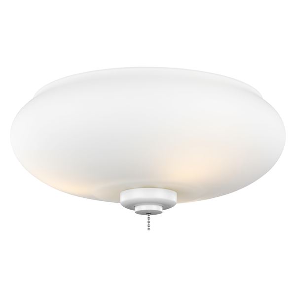 Monte Carlo 3-LT LED Ceiling Fan Light Kit Matte White